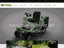 Tablet Screenshot of etesia.de